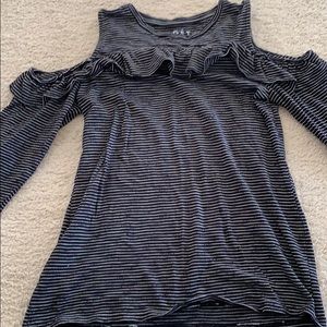 Loft cold shoulder top